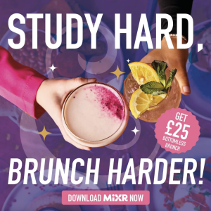 Study hard, brunch harder. Bottomless brunch at Slug and Lettuce Durham for £25.